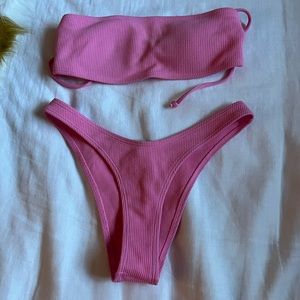 Pink bikini set